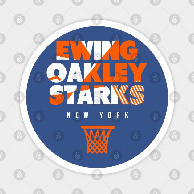 New York Throwback Basketball Magnet by funandgames